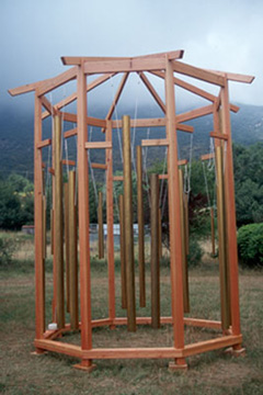 Tama-Do's Bagwa, a magnificent eight-sided, 13' high cathedral of sound