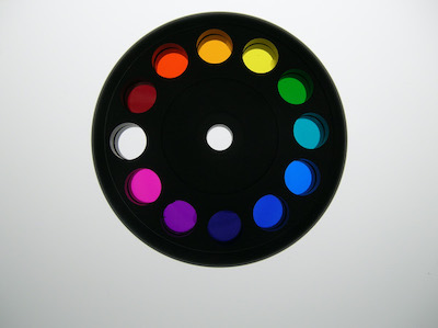 Tama-Do Color Light Wheel with flashlight to harmonize acupuncture points, chakras and subtle energy fields (aura) in order to express the Divine Light of our Soul.